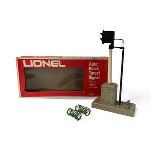 LIONEL 6-2163 AUTO BLOCK TARGET SIGNAL With Original Box #1